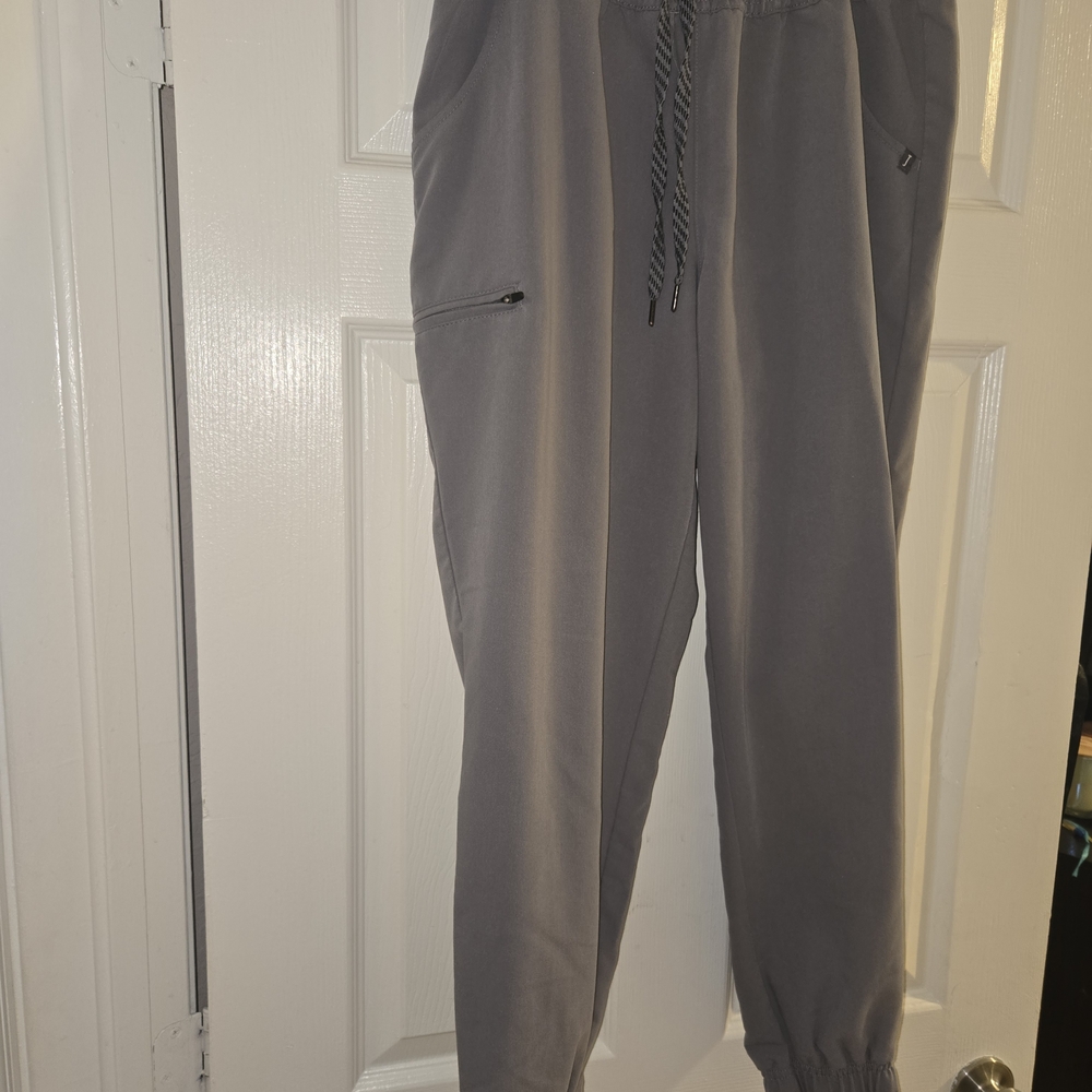 Jaanuu Gray Joggers with Side Zippers